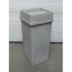 Tenex Grey 23 Gallon Garbage Can w Tenex Tilt - Top